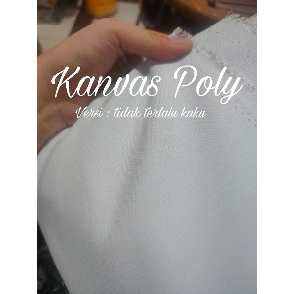 bahan kain kanvas polyester canvas poli putih poly printing tas sublim sublime digital poliester sep