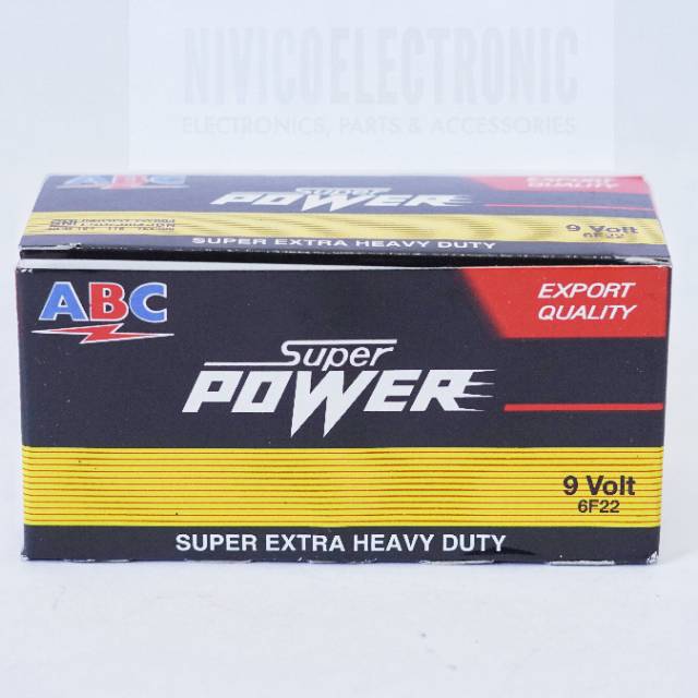 baterai ABC super power kotak 9v