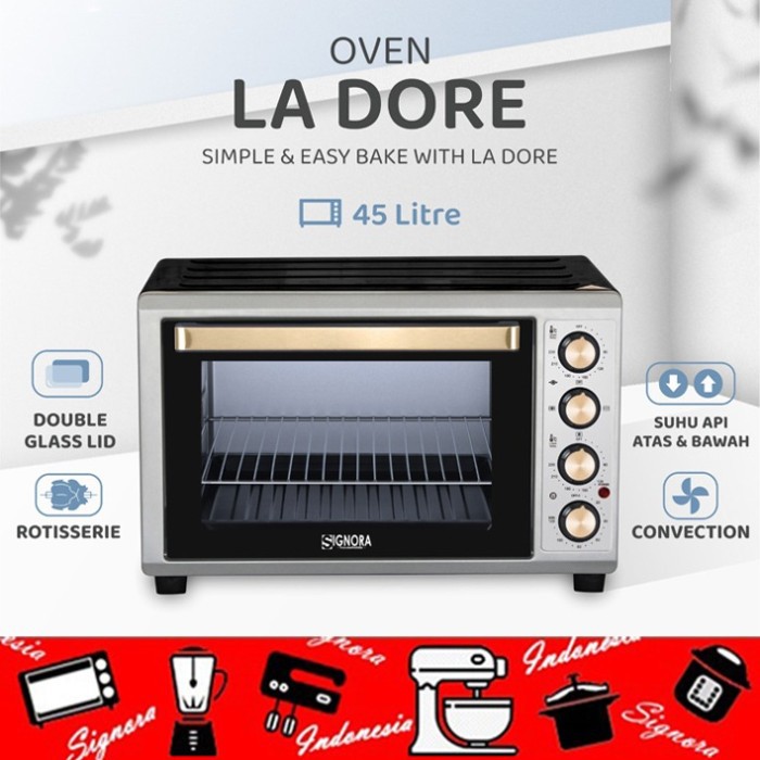 SIGNORA LA DORE Oven listrik 45 Liter + Free Gift