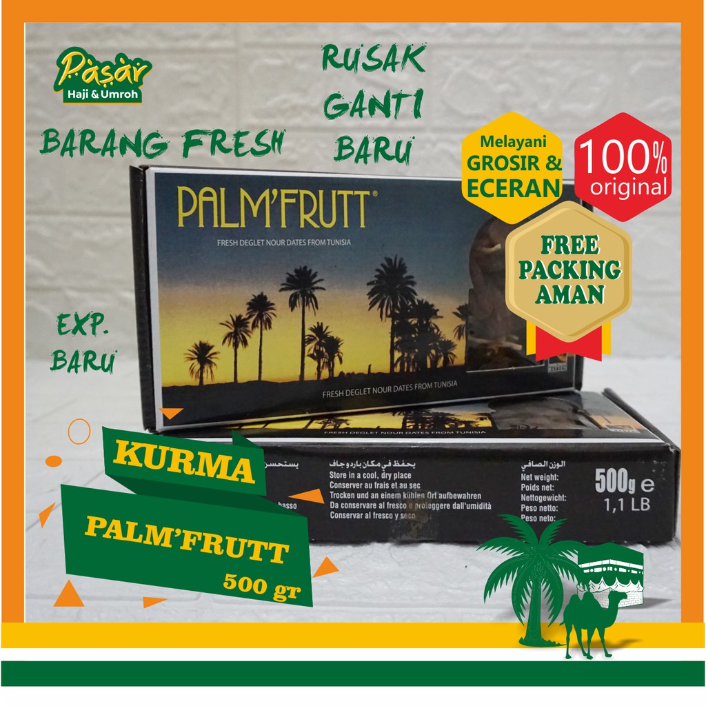 

Kurma Tunis Tunisia Palm Fruit Palmfruit Tangkai 500gr Grosir Lebih Murah