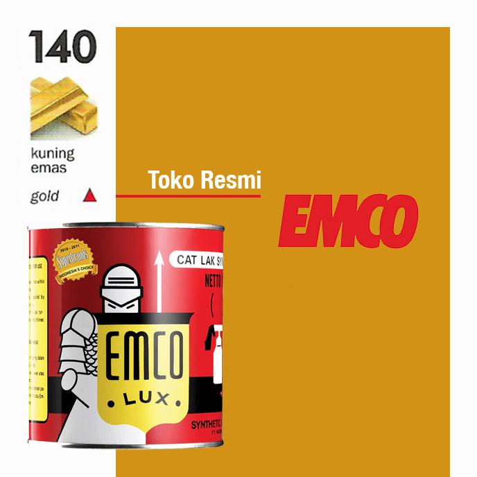 Cat Kayu & Besi Emco Lux 1kg - Segitiga 140 Kuning Emas