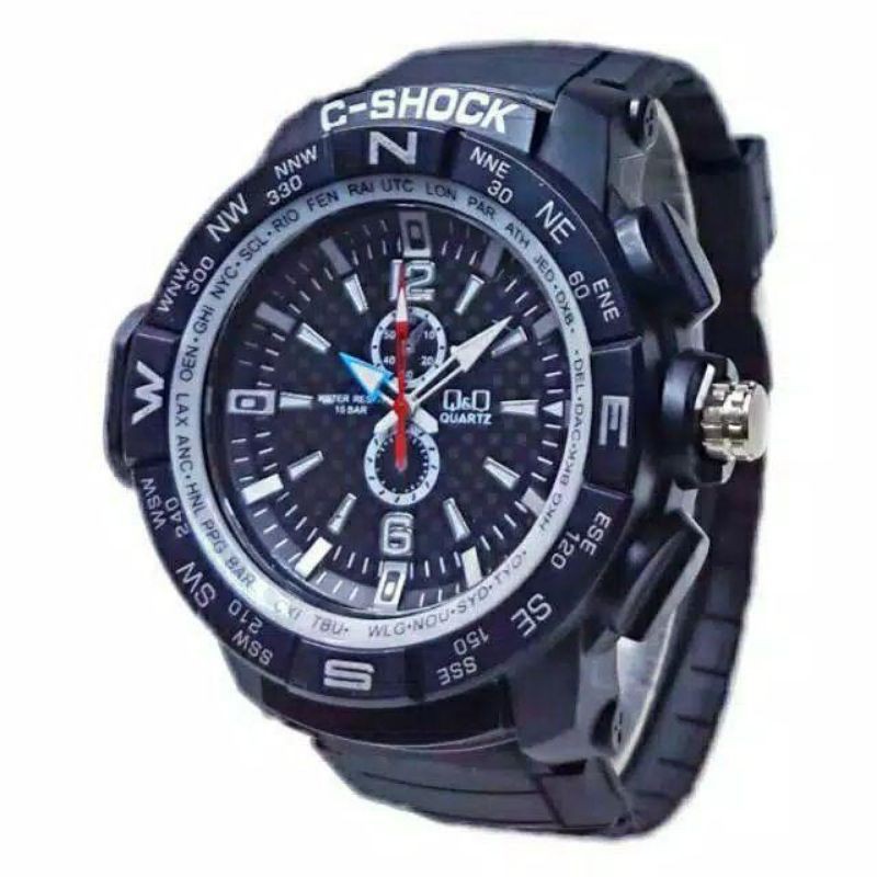 (Grosir)Jam Tangan Pria Sport C-Shock Strap Rubber(Di Terima Cod)