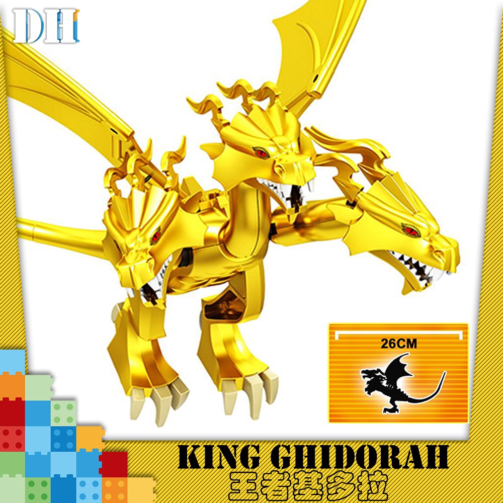 Brick Lego  Godzilla Big villain King Ghidorah Minifigure 