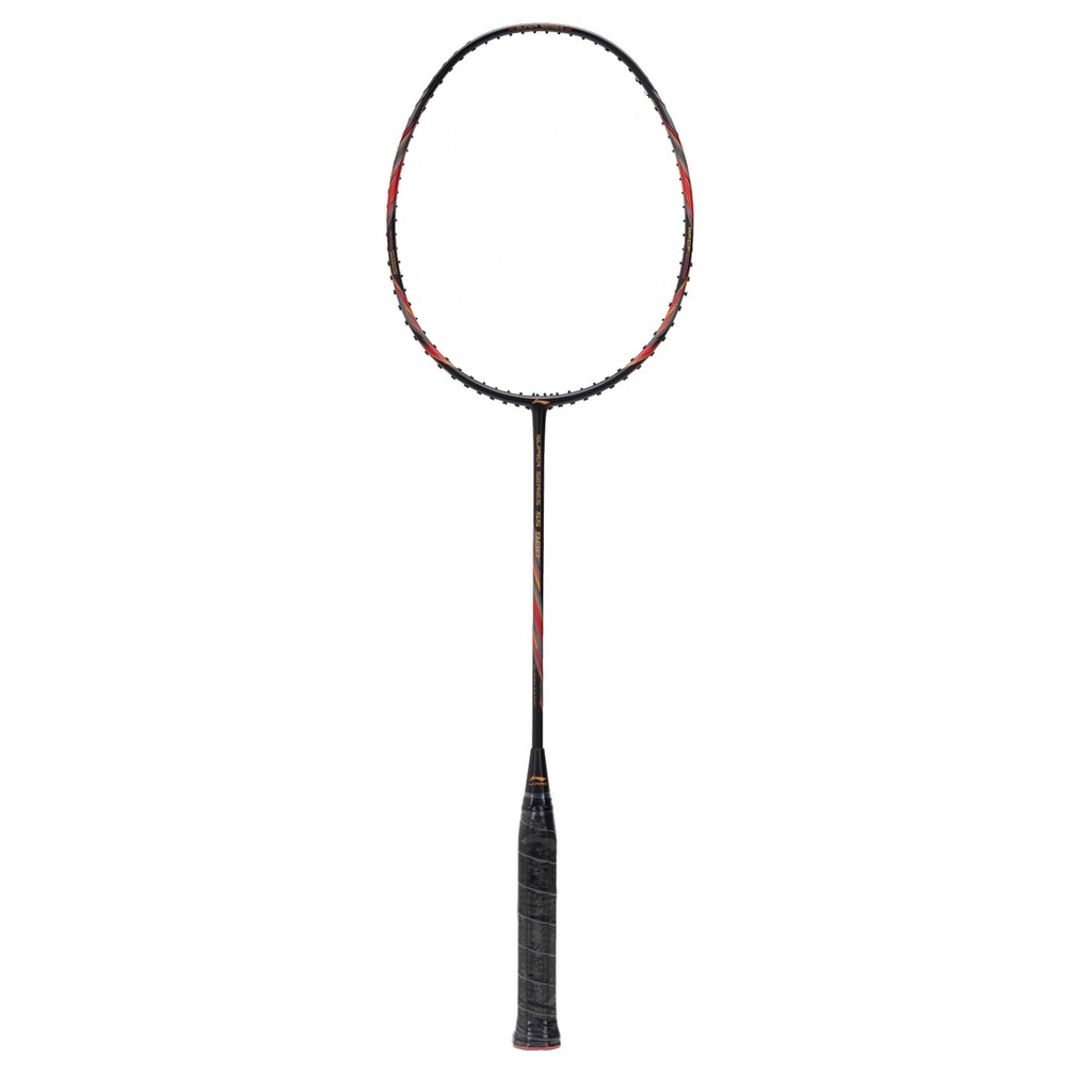 Li-Ning Badminton Racket SS 900 AYPR104-4 Black/Red Bundle String + Grip + Cover + T-Shirt