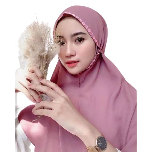 Hijab Instan Bergo Renda Melati SIZE L