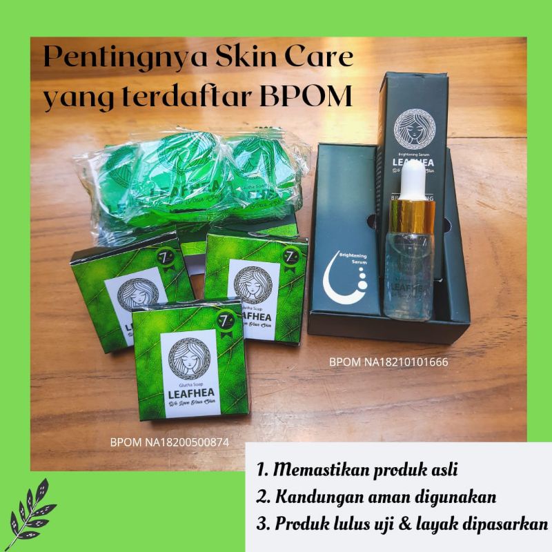 paket combo leafhea sabun dan serum