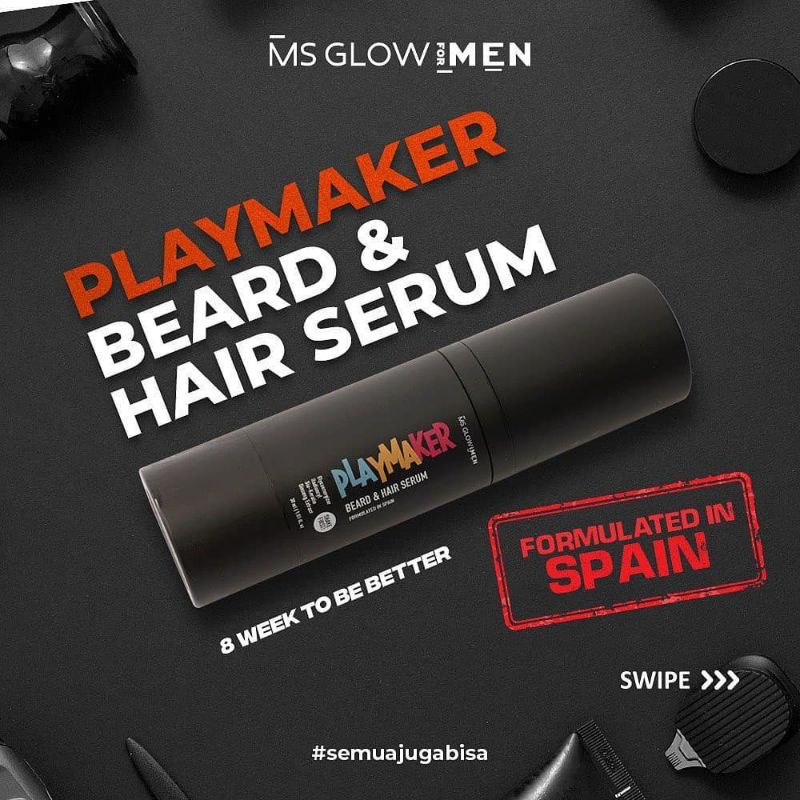 PLAYMAKER BEARD &amp; HAIR SERUM MS GLOW FOR MEM