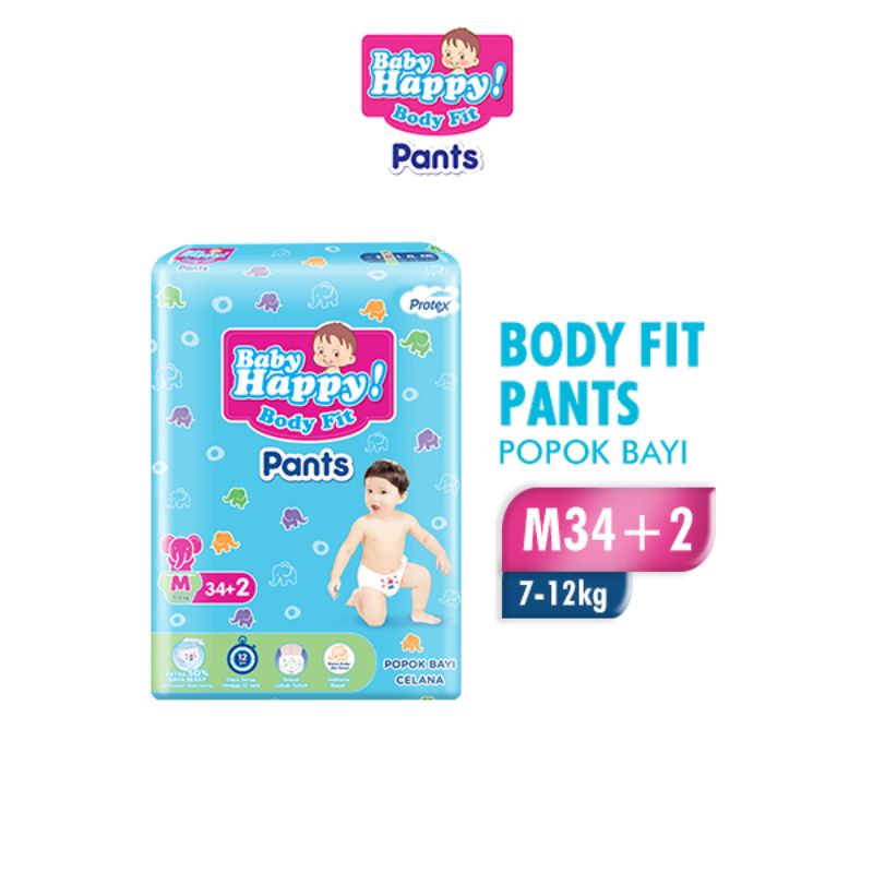 BABY HAPPY UKURAN M 34+2