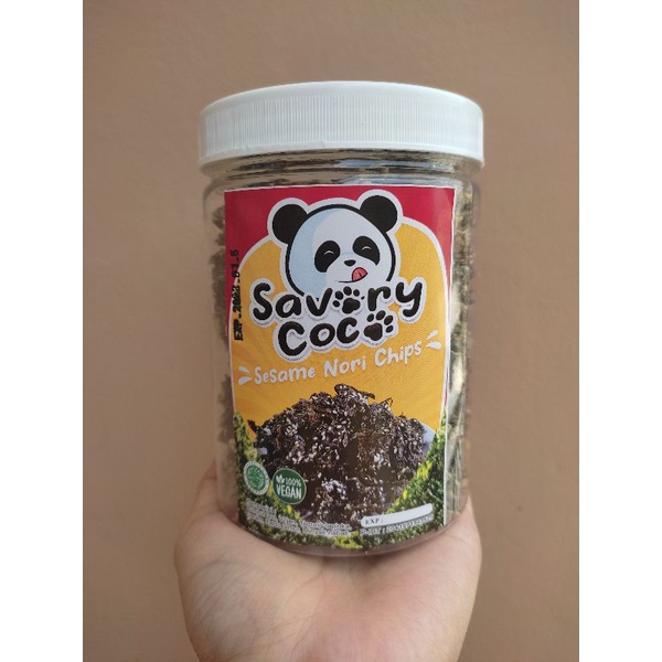 

Sasame nori chips/ nori wijen/ nori crispy/ Rumput laut tabur/ savory coco toples 100 gr