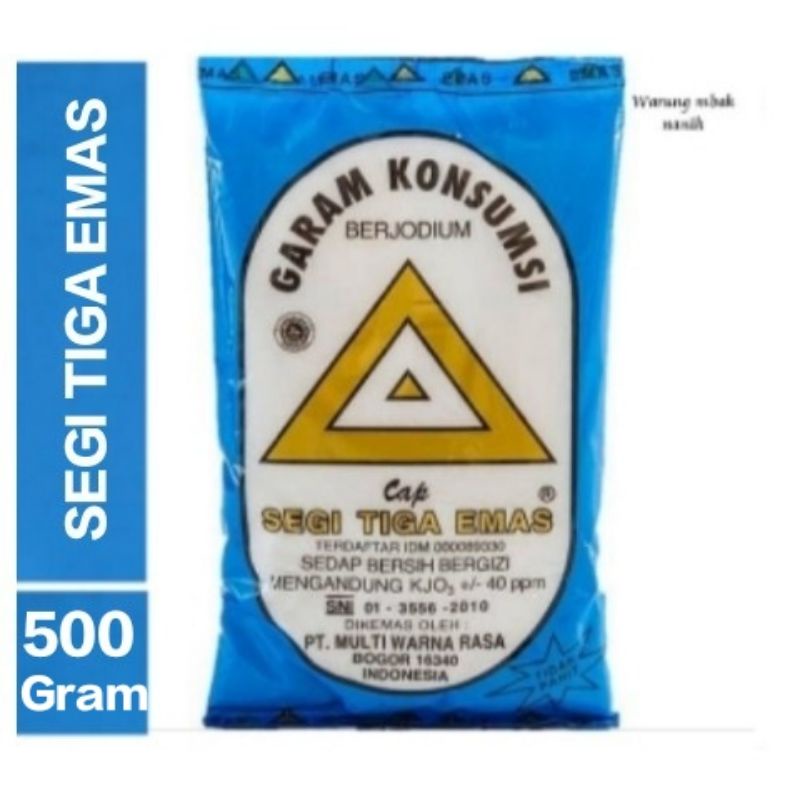 

Garam garem konsumsi berjodium segi tiga mas 500g