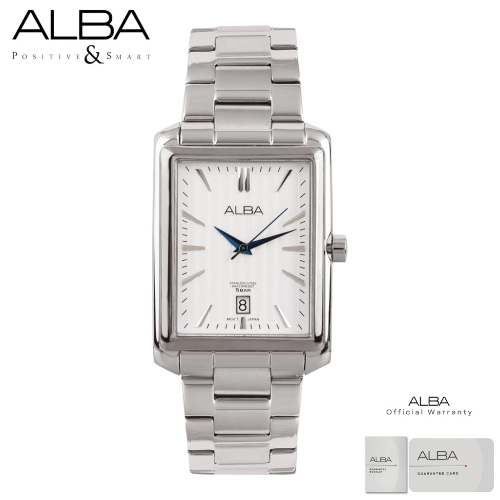 Alba Pria AS9B57 Jam Tangan Pria Alba PRESTIGE AS9B57X1 Quartz Stainless Steel Strap