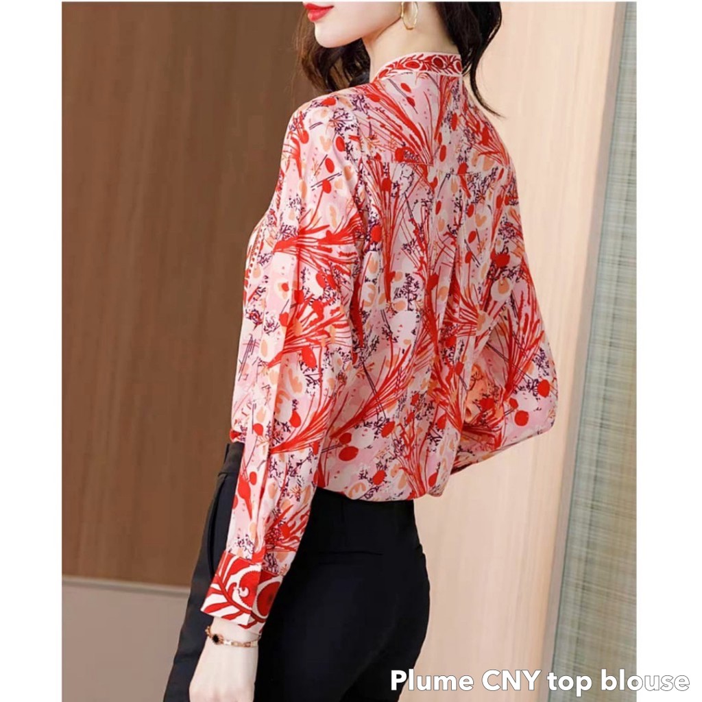 Plume cny top blouse -Thejanclothes