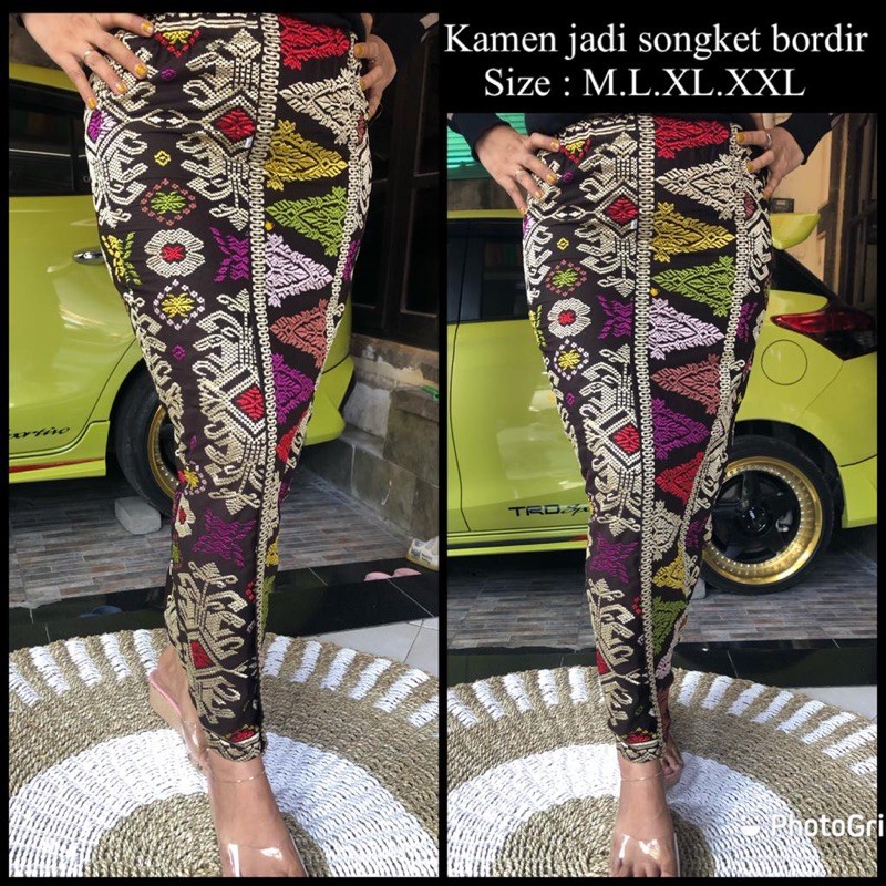 Rok jadi songket bordir