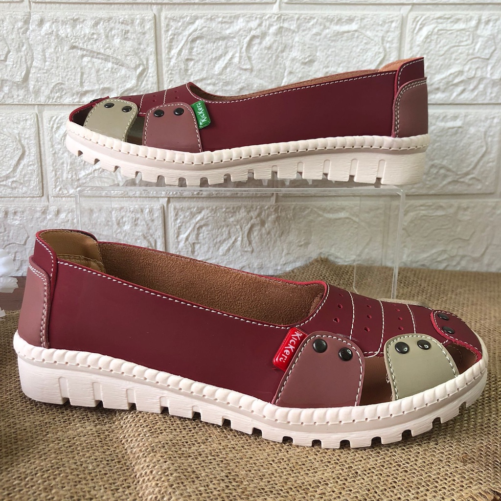 (TANPA KARDUS) sepatu slipon slp.07 2 cewek wanita CEWEK modern kulit sintetis sol karet antislip Sandal Slop Slip On Wanita Sandal Cewek  SLIP ON WANITA TERBARU KEKINIAN FLATSHOES KOREAN STYLE SEPATU CEWEK SLIPON FLAT SHOES CASUAL SANTAI RAMADHAN SALE