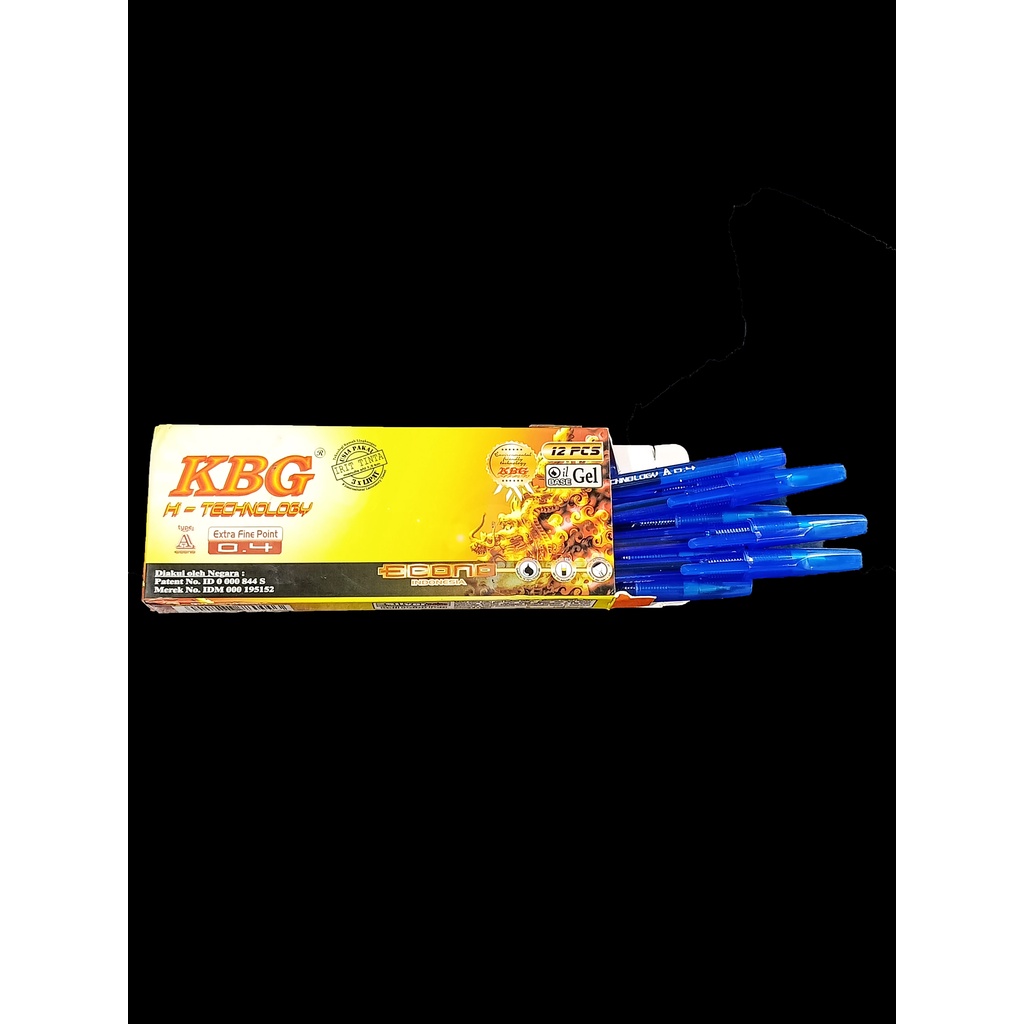 

Pulpen KGB 0.4mm Biru Termurah