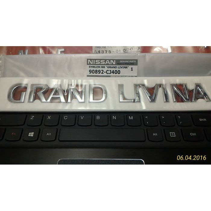 Sparepart Mobil EMBLEM BAGASI NISSAN GRAND LIVINA