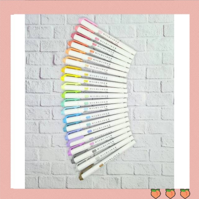 

Zebra Mildliner Highlighter dual tip 20 warna