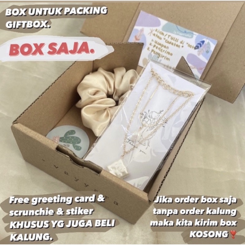 

tambahan packing gift box, BANYAK BONUS, Khusus yg beli kalung/baju/cardi/vest/jilbab. vayyarashop