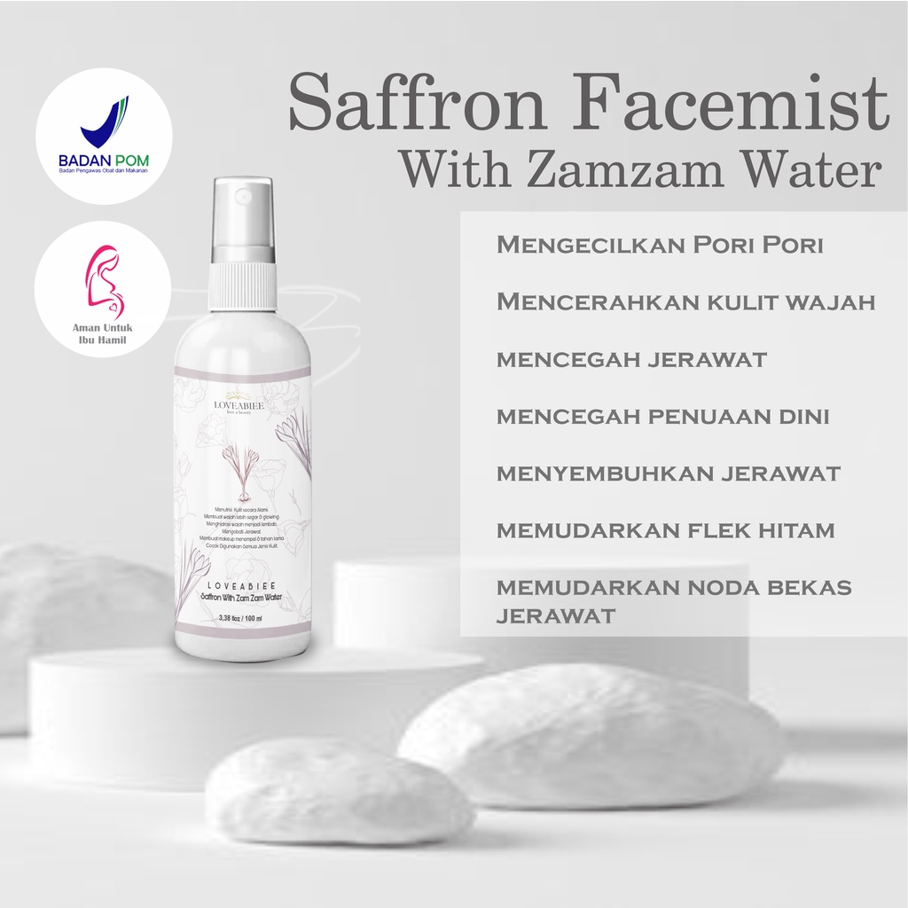 4in1 Tamanuoil 30ml + Almond oil 30ml + Safron Face mist zamzam 100ml + Rose Water 100ml Loveabiee