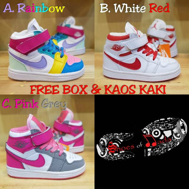 Sepatu Anak Sneakers Perempuan Nike Jordan High Grade