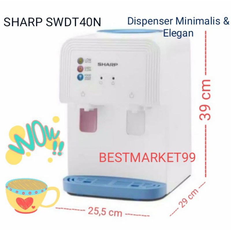 Promo Murah Dispenser Hot & Normal SHARP SWDT40N Minimalis & Elegan-1