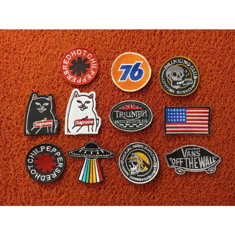 Patch bordir premium SUPREME / 76 termurah best quality