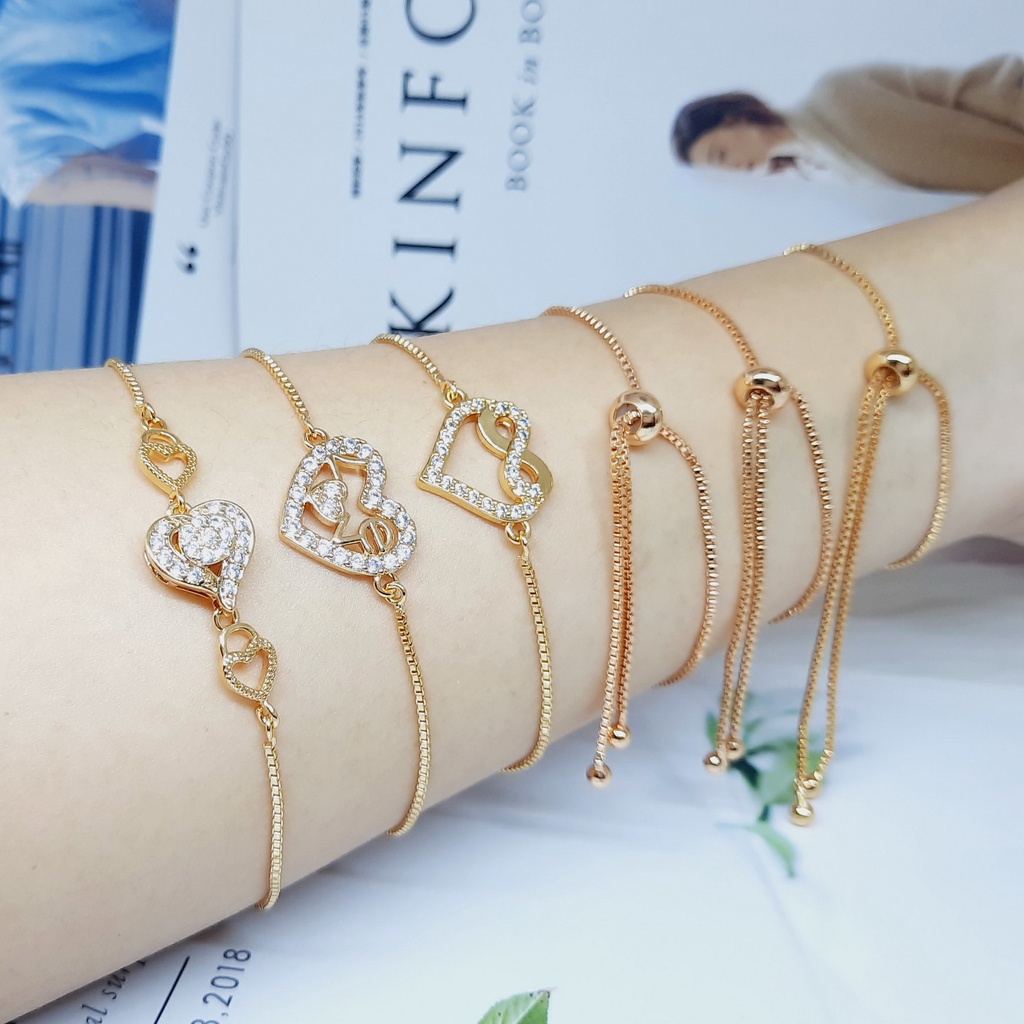 Gelang Serut Perhiasan Lapis Emas Gold  - BB623