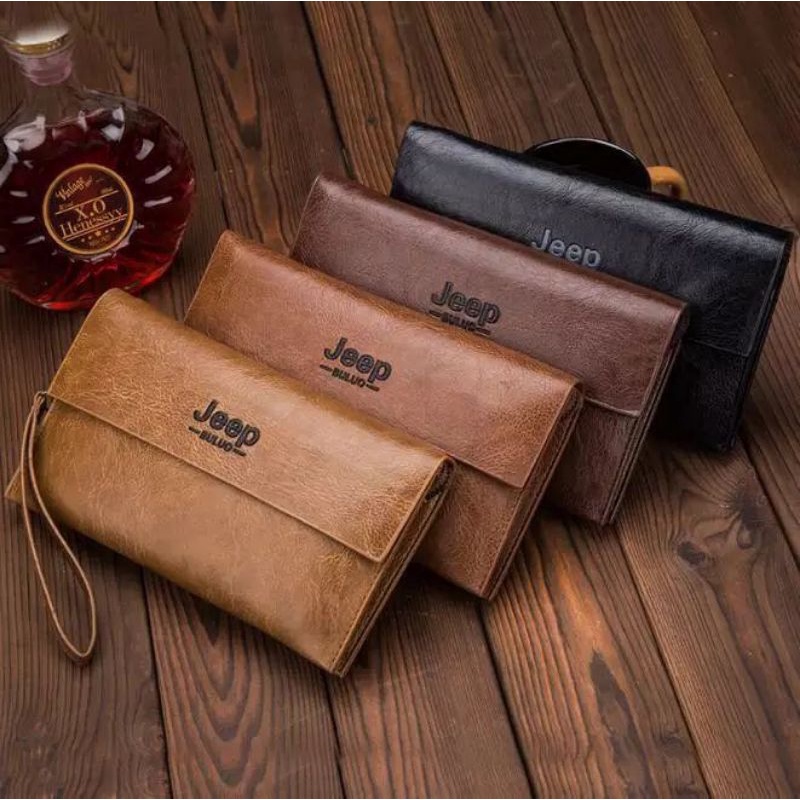 CLUTCH CLASSIC LEATHER JEEP BULUO DOMPET KULIT CLASSIC JEEP BULUO PRIA DAN WANITA IMPORT