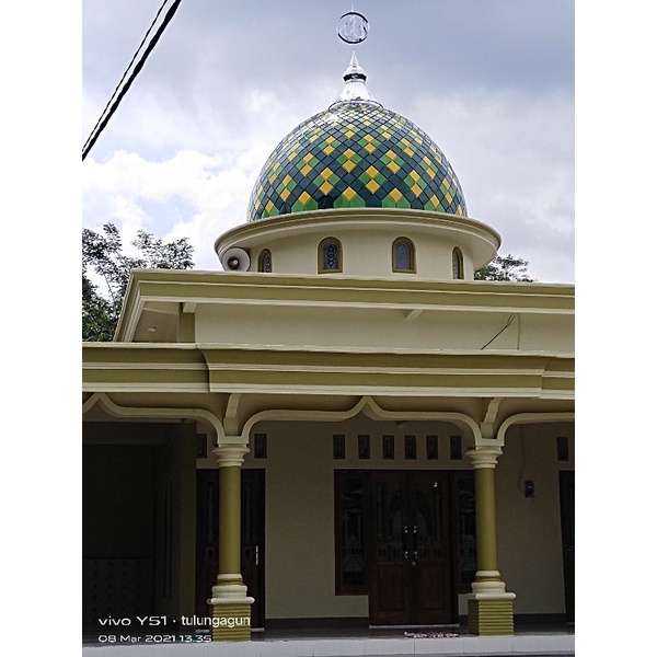 kubah Masjid enamel