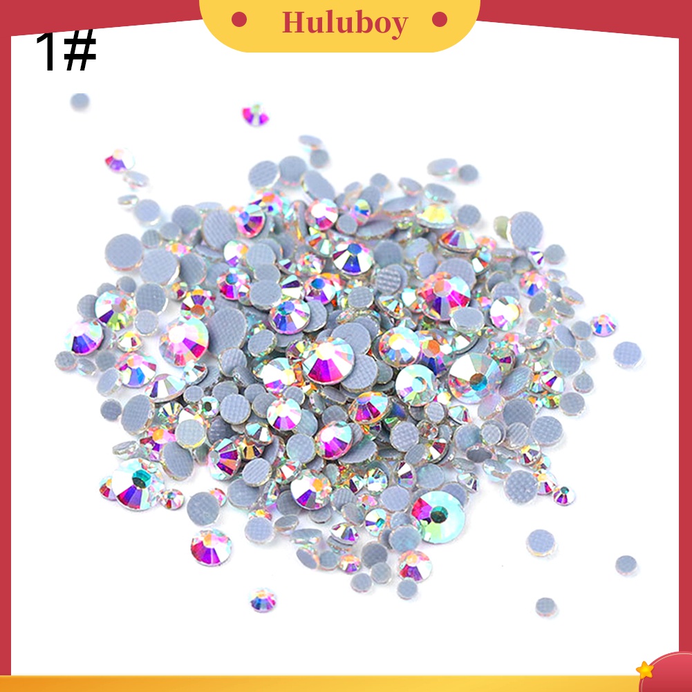 Huluboy Huluboy♡ 1440pcs Manik-Manik Berlian Imitasi Glitter 3D Untuk Dekorasi Manicure