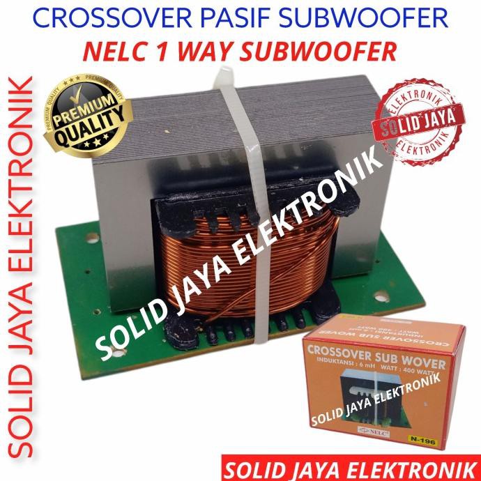 CROSSOVER SUBWOOFER CROSSOVER PASIF SUB 1 WAY LOW BASS NELC N-196