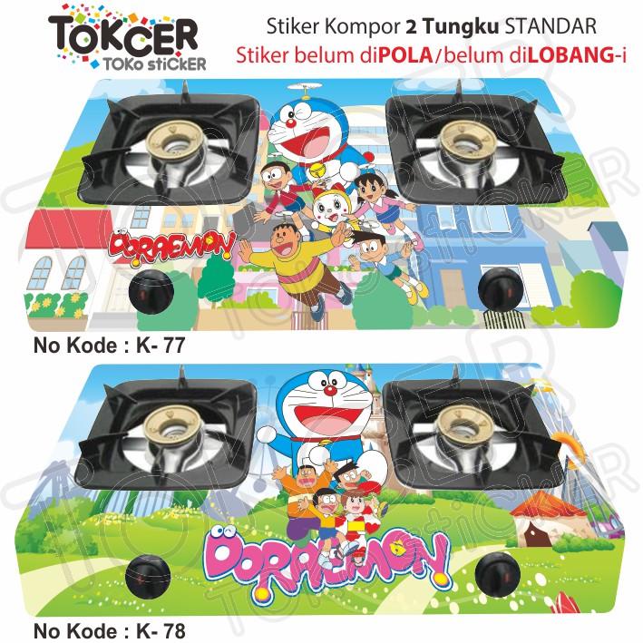 Stiker Kompor 2 Tungku DORAEMON