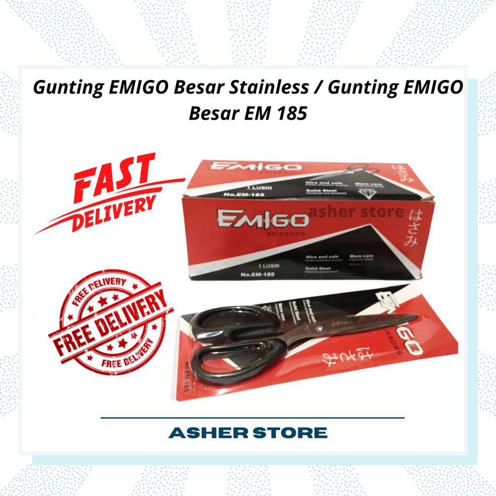 

Gunting EMIGO Besar Stainless / Gunting EMIGO Besar EM 185