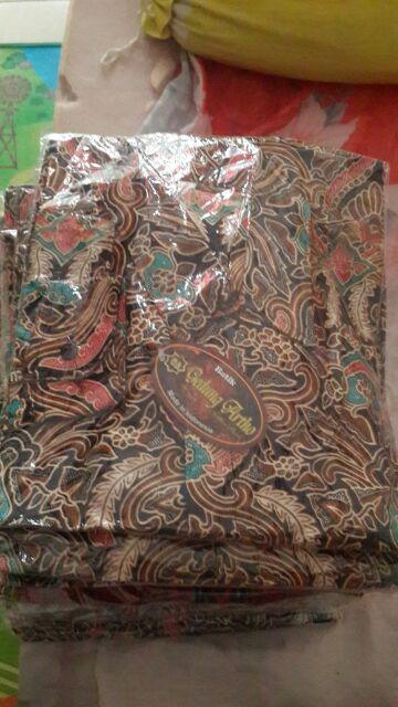 Bswart Batik Hrb026 Kenongo Hem Pendek Padi Pekalongan M L Xl Batik Pria Murah Modern Grosir