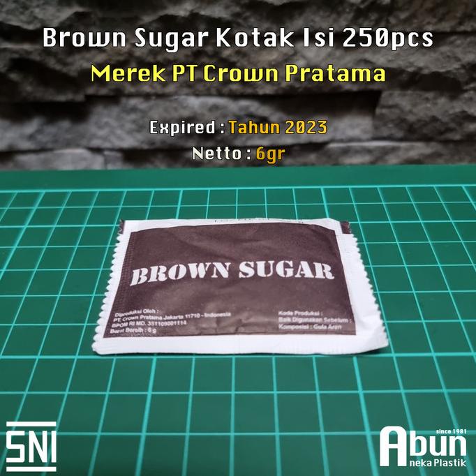 

Brown Sugar Sachet (Kotak) Isi 250pcs