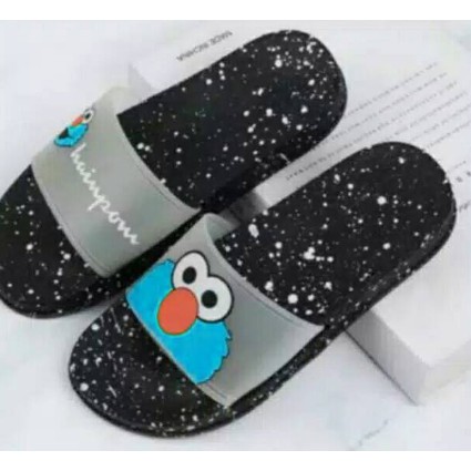 Sandal wanita Elmo Selop JTS / TG1249 hitam-4