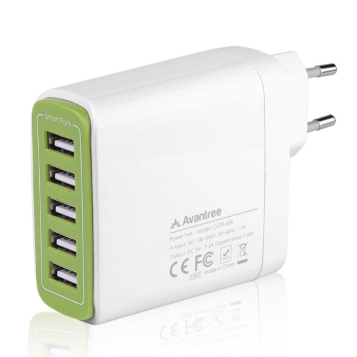 AVANTREE MULTIPLE USB WALL CHARGER - POWERTREK