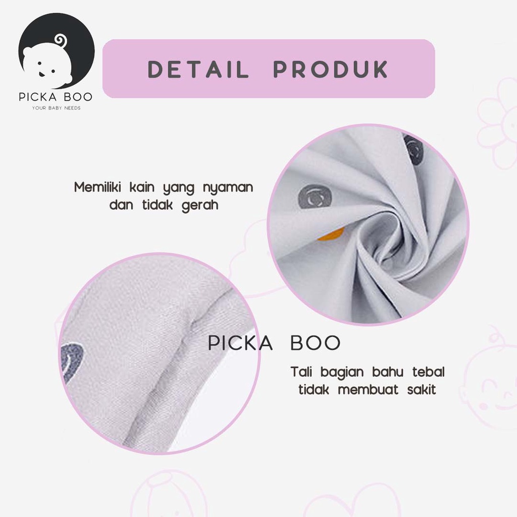 PICKA BOO Gendongan Bayi Depan  Hipseat Baby Carrier