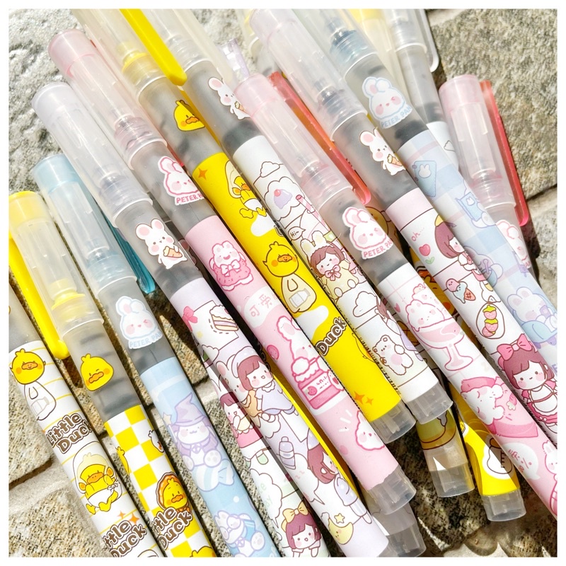 

Ballpoint Gel Hitam Motif Pastel Jepang Kawai!