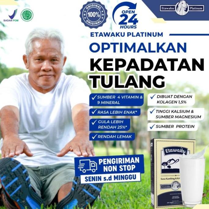 

READY COD SUSU KAMBING ETAWAKU PLATINUM 200 GRAM - ATASI ASMA TBC DAN BRONKHITIS