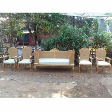 Kursi pelaminan Doyok rotan harga termurah/kursi pelaminan termurah