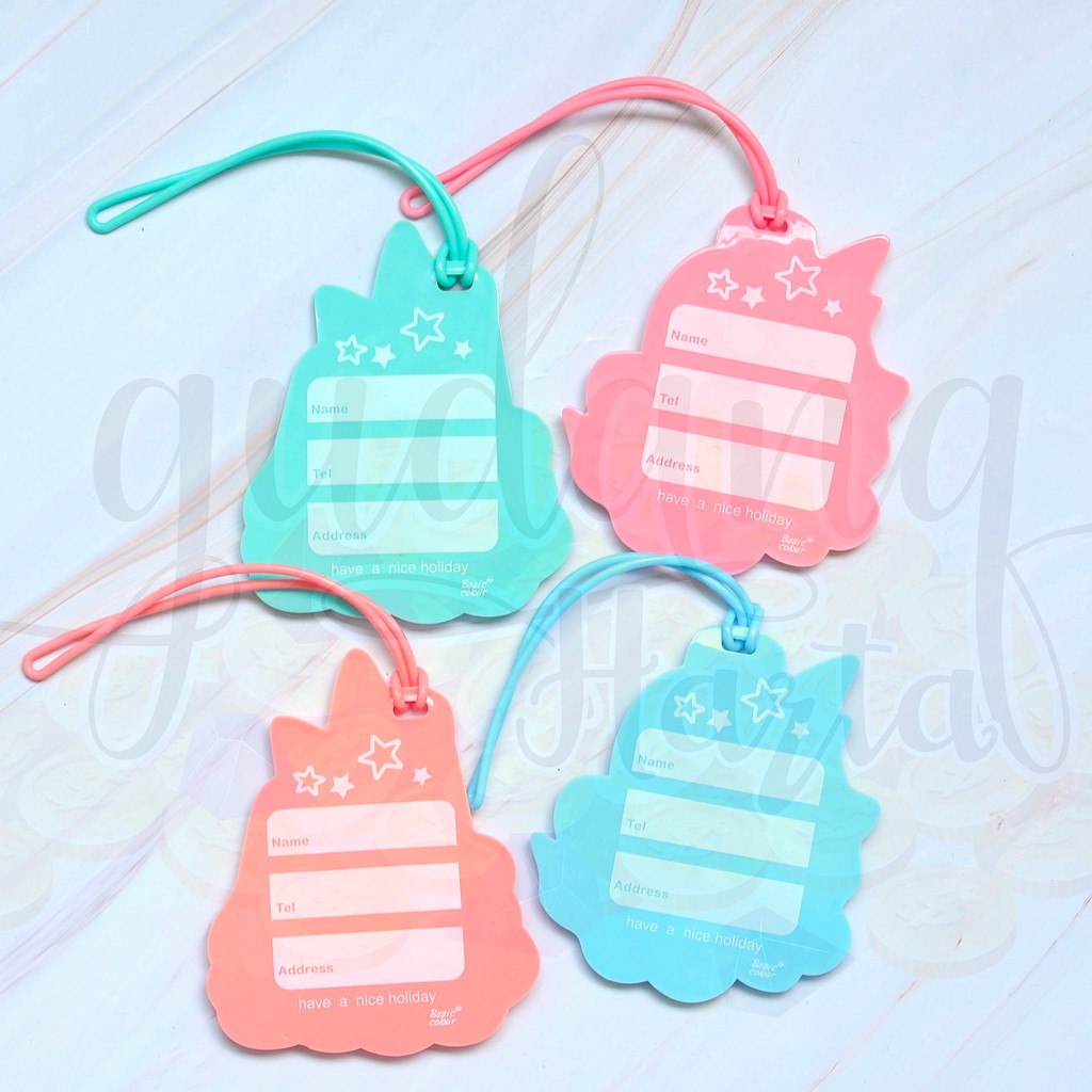 Luggage Tag Baggage Tag Silicone Travel Unicorn Lucu Unik GH 301327