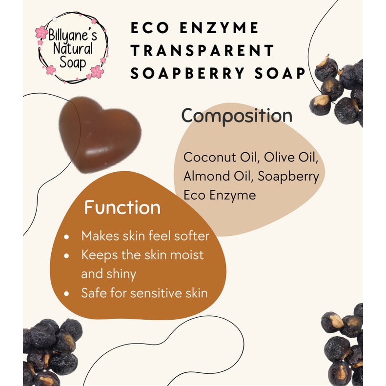 Sabun transparent Eco Enzyme Mini Lerak