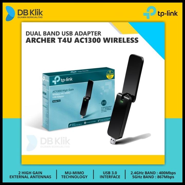 Wireless Adapter Tp Link Archer T4U Ac1300-Tplink Archer T4U Dual Band