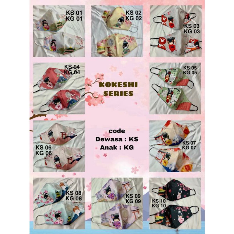 Masker Stylish KOKESHI Series