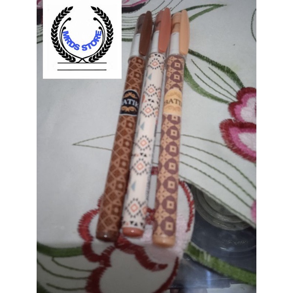 

Bulpen Gel 0.5 mm/ Bazic 17043 Bulpel gel motif batik 1 pcs