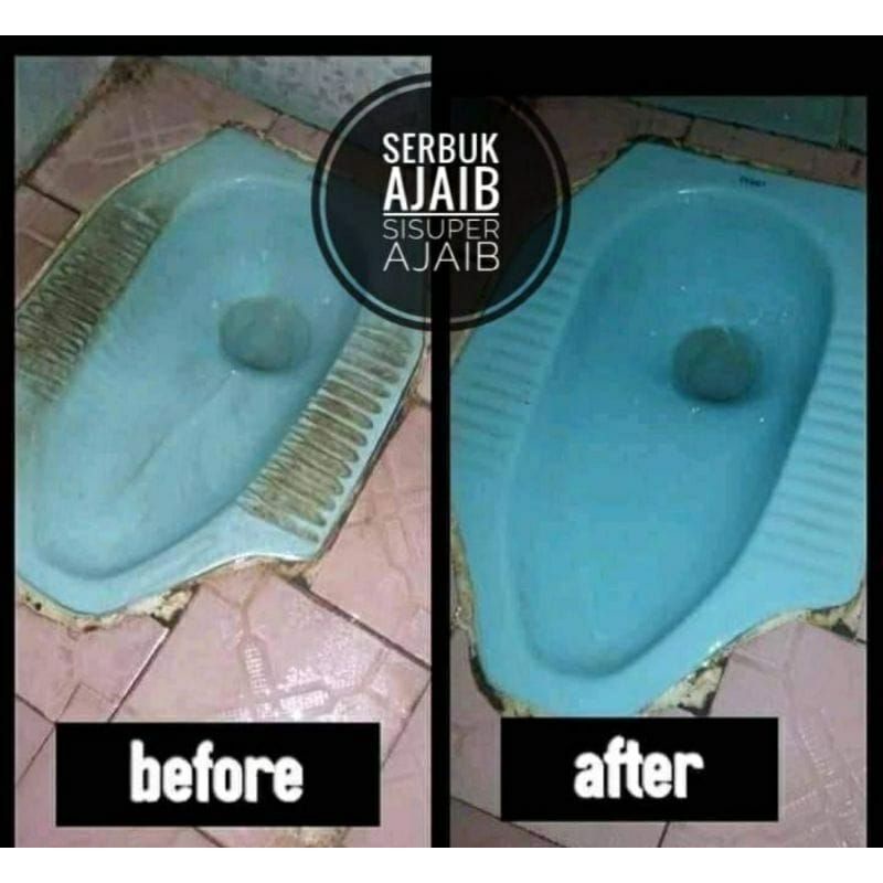 VIRAL SERBUK AJAIB PEMBERSIH TOILET/ PEMBERSIH KERAK DAN WASTAFEL