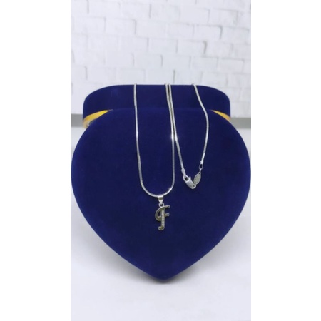 KALUNG PERAK ASLI SILVER 925 LAPIS EMAS/KALUNG KASANDRA FLEXY+LIONTIN HURUF LATIN MP 1 BRS/ASLI SILVER/FASHION WANITA