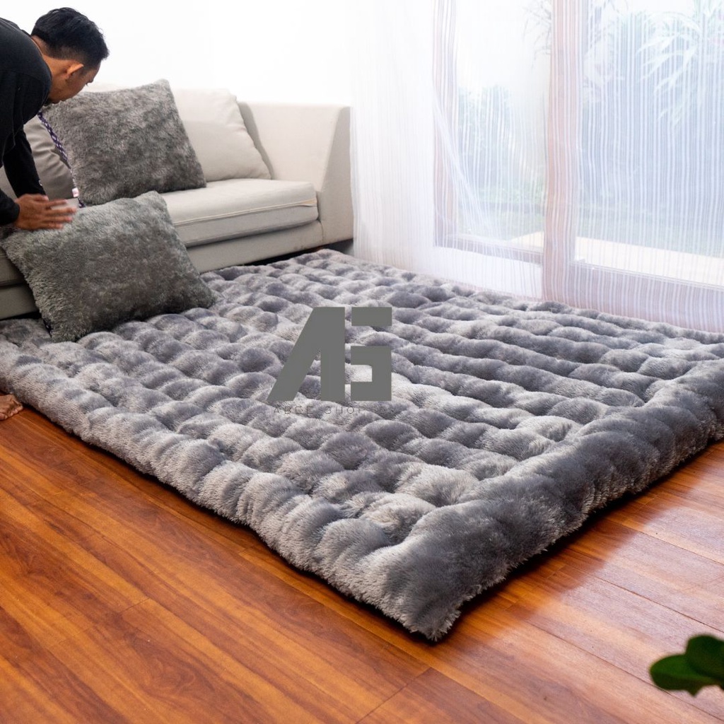 PREMIUM Kasur Lantai Super Jumbo 200x200x12 cm FREE 2 bantal