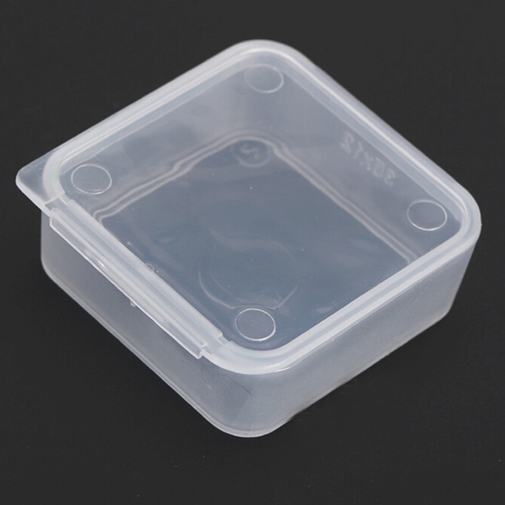 %Home &amp; living%%5pcs Small Transparent Plastic Storage Box clear Square Multipurpose display box